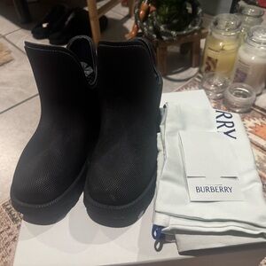 Burberry Textured Black Boots